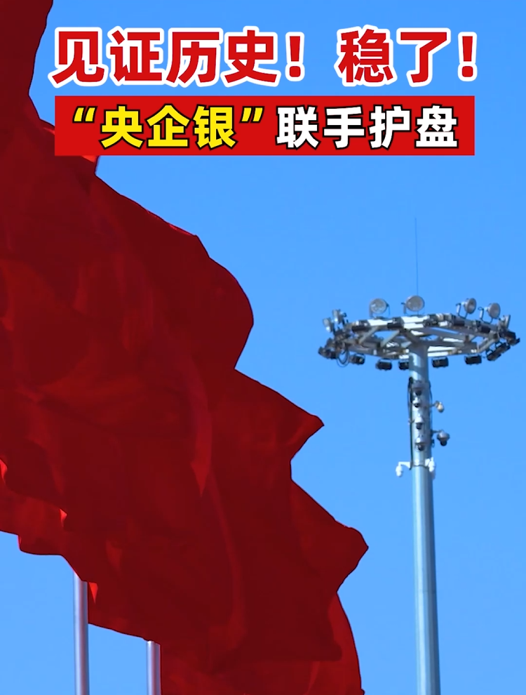 见证历史！稳了！ “央企银”联手护盘