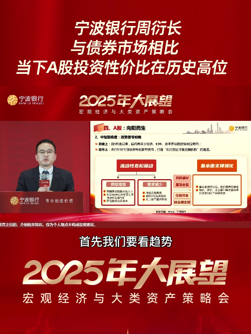 宁波银行总行私人银行部副总经理周衍长：与债券市场相比，当下A股投资性价比在历史高位