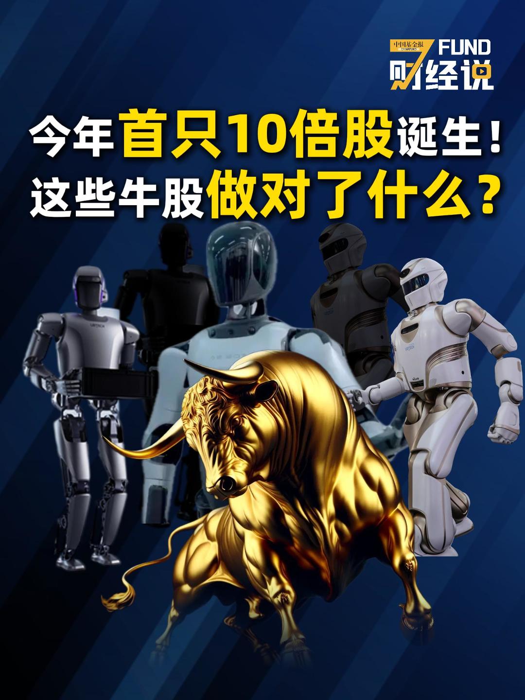 《FUND财经说》今年首只10倍股诞生！这些牛股做对了什么？ #FUND财经说 #具身智能 #AI #机器人 #创新药 #材料 #化工 #创新 #10倍股
