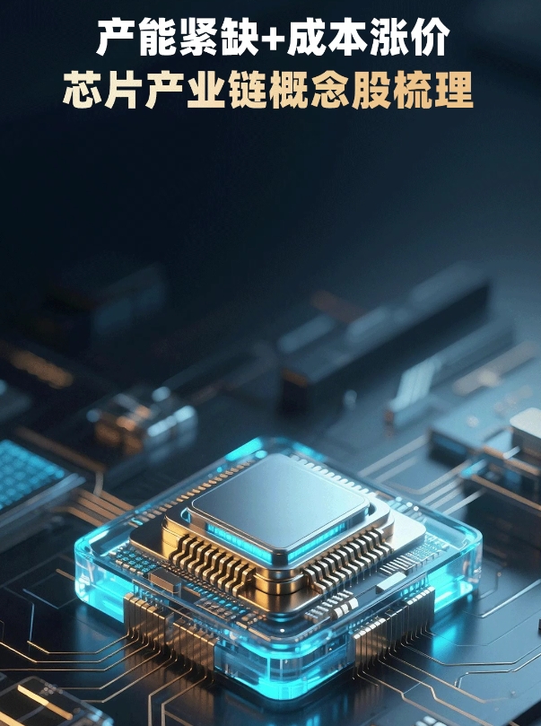 【AI股票机新焦点】产能紧缺+成本涨价，芯片产业链概念股梳理