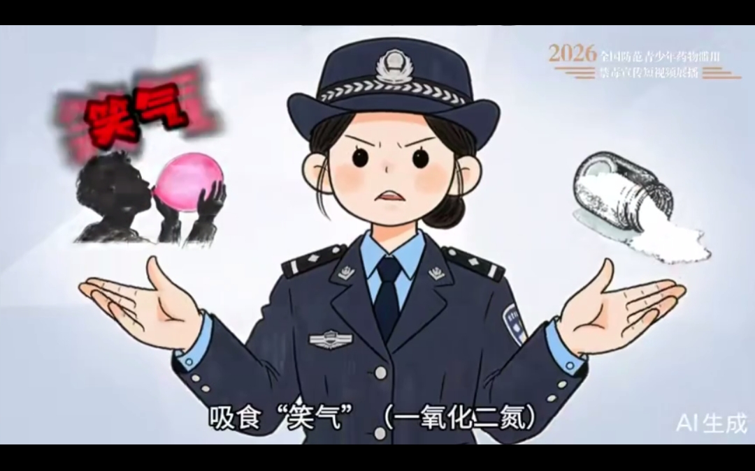 防范青少年药物滥用-禁吸“笑气"