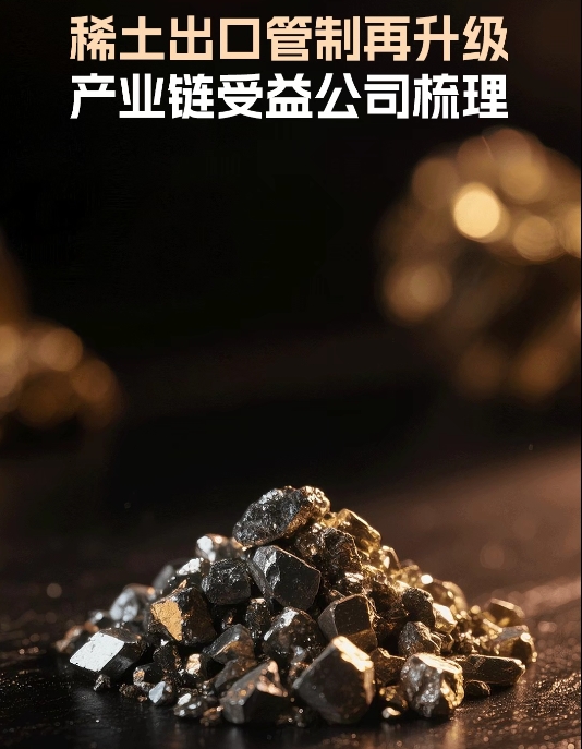 【股票学习机】稀土出口管制再升级，产业链受益公司梳理