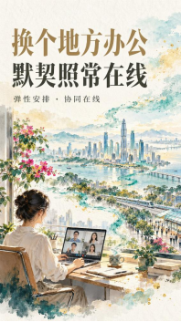 换个地方办公，默契照常在线 #APEC#深圳#相约APEC我是东道主 #相约深圳见证奇迹