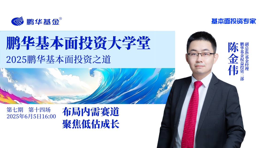 鹏华基本面投资大学堂·第七期第十四讲 | 布局内需赛道，聚焦低估成长